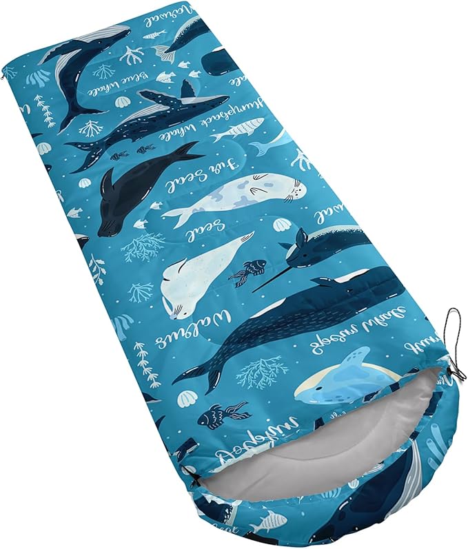 QOOMO Camping Sleeping Bags,3 Season Warm & Cool Weather,Lightweight,Waterproof Sleeping Bags for Adults & Kids,Traveling,and Outdoors,Camping Gear Equipment