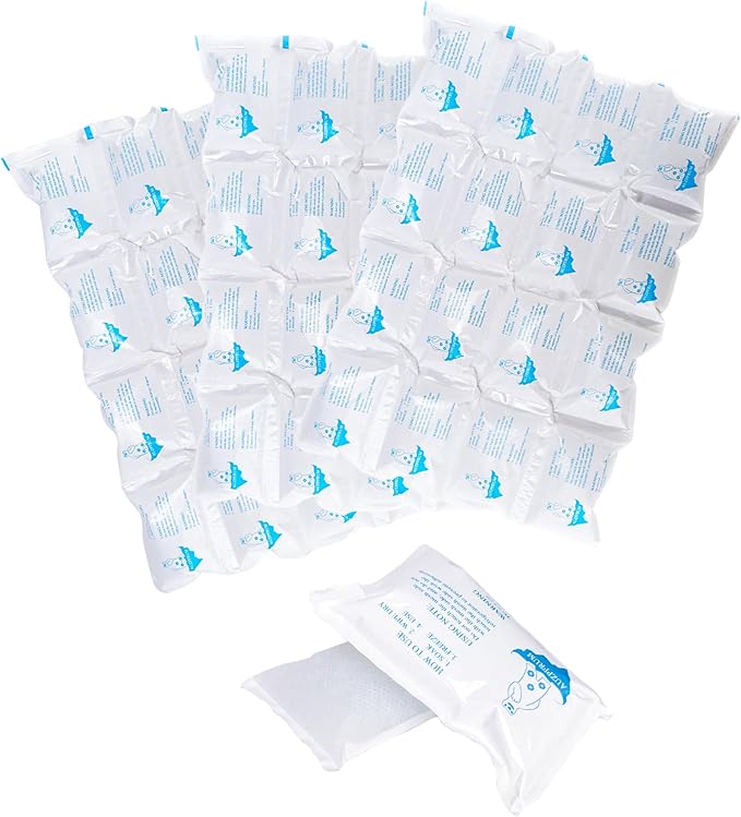 Dry Ice Packs for Shipping Frozen Food, Reusable Cold Ice Sheets for Coolers, Lunch Bag, Flexible Long-Lasting Ice Blanket Sheets for Shipping