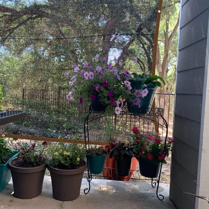 QLOFEI Shade Cloth - for Plants Greenhouse, 70% Sunblock Shade Sails -for Outdoor Garden Pergola Patio Lawn Sun Shade Cloths for Kennel Chicken Coop Easier to Hang Plant Shade Net Cover