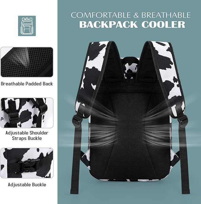 Tuwubi Cooler Backpack 35/42 Cans, Backpack Coolers Insulated Leak Proof for Men Women, Waterproof Soft Sided Lunch Camping Beach Travel Ice Chest Backpack Cooler Bag