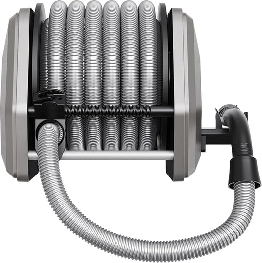 Giraffe Tools Vacuum Hose Extension Reel with 30FT Hose, 1-1/4'' Wall Mount Vacuum Hose Reel, Suitable for Diameter 32mm Wet Dry Vacuums