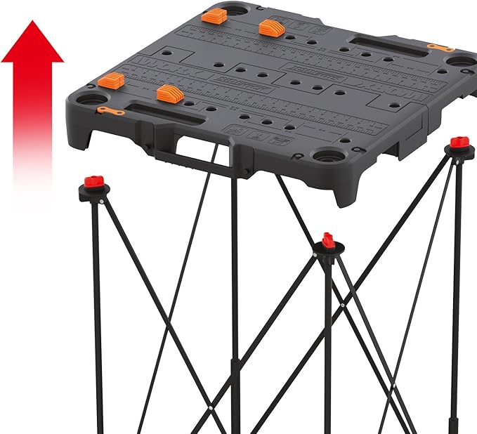 Worx WX066 Sidekick Folding Work Table, Portable All-in-one Work Bench