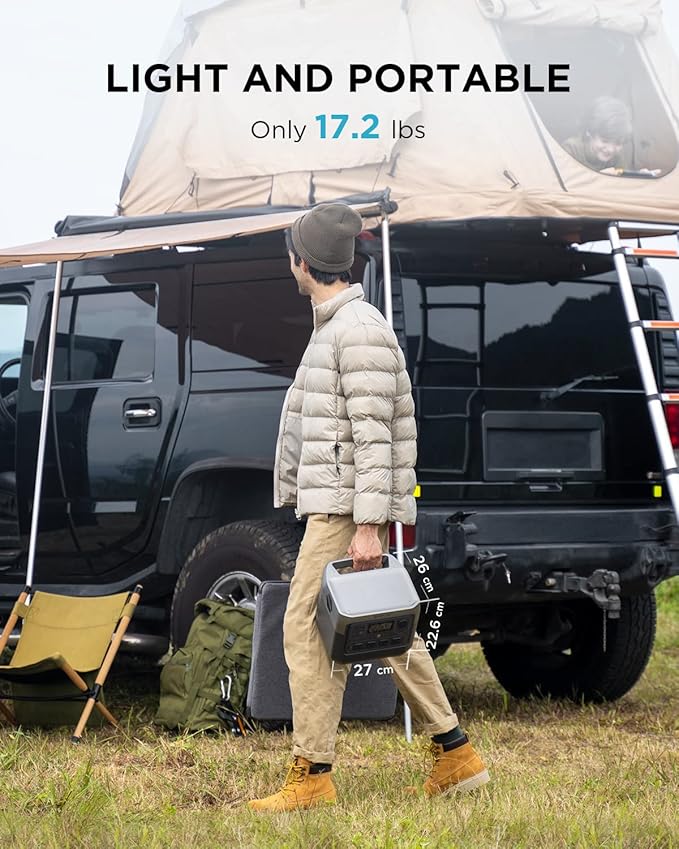 EF ECOFLOW Portable Power Station RIVER 2 Pro, 768Wh LiFePO4 Battery, 70 Min Fast Charging, 4X800W (X-Boost 1600W) AC Outlets, Solar Generator for Outdoor Camping/RVs/Home Use Black