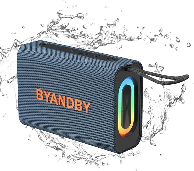 Speaker, Portable Wireless Bluetooth Speakers, Wireless Stereo Pairing, 10W Stereo Sound, BT 5.3, Bassup, Electronics for Home, Shower, Outdoors, Travel(1PCS, Blue)