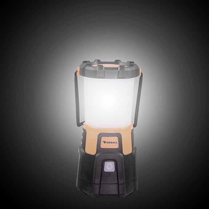 Blazin Fireball LED Camping Lantern - 1000LM Battery Powered Lanterns for Power Outages - Waterproof Light, 4 Modes, 20+ Hour Runtime