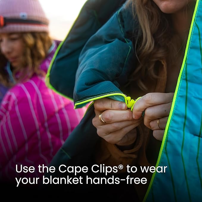 Rumpl Backcountry Puffy Blanket - Packing Comfort Into Uncomfortable Places, 100% Recycled Polyester Insulation, Lightweight, Packable, Water Resistant, 52" x 75", Deepwater