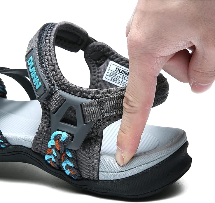 UBFEN Womens Hiking Comfort Sport Sandals Beach Vacation Camping Casual Sport Sandals with Adjustable Straps and Arch Support