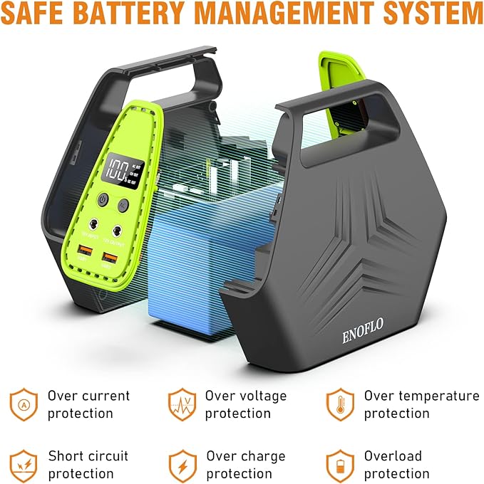 Portable Power Station 97Wh Solar Generator 26400mAh Power Bank with AC Outlet 110V Battery Charger for Home Use Outlet Battery Pack for Camping Emergency