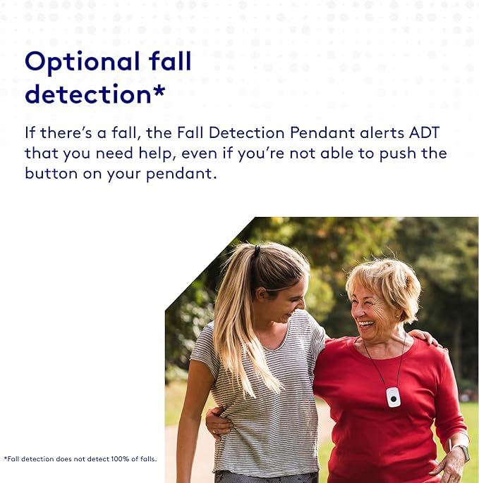 ADT - On-The-Go Mobile Medical Alert System for Seniors - GPS Capabilities, Included Waterproof Wearable Panic Button, 24/7 U.S. Based Monitoring (Black Wristband)