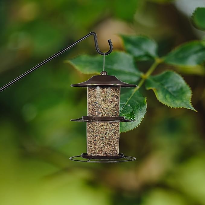 Heavy Duty Deck Bird Feeder Hanger Hook Wall Mounted 13.3 Inch 4 Pack for Planters,Plants Flower Suet Baskets,Lanterns,Wind Chimes Holiday Decoration