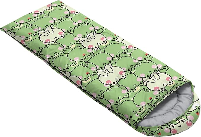 QOOMO Camping Sleeping Bags,3 Season Warm & Cool Weather,Lightweight,Waterproof Sleeping Bags for Adults & Kids,Traveling,and Outdoors,Camping Gear Equipment