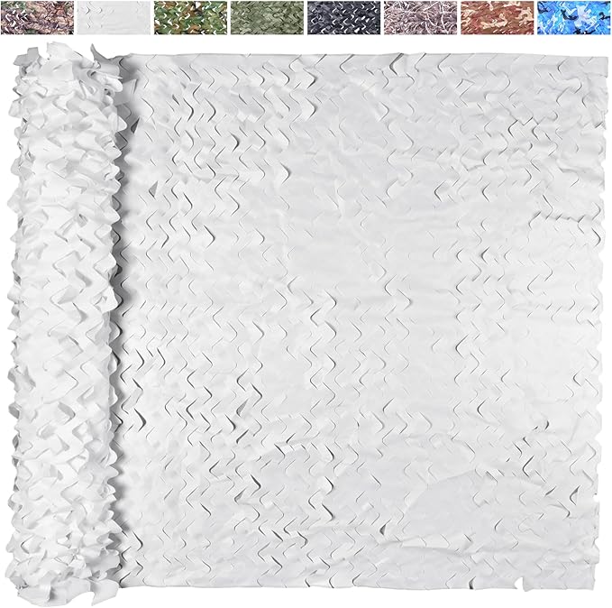 Camo Netting Camouflage Netting 20x20 10x20 10x10 Bulk Roll Burlap Camo Tarp Sunshade Net for Hunting Blind Dinosaur Birthday Jungle MilitaryTheme Party Decoration Camping Shooting