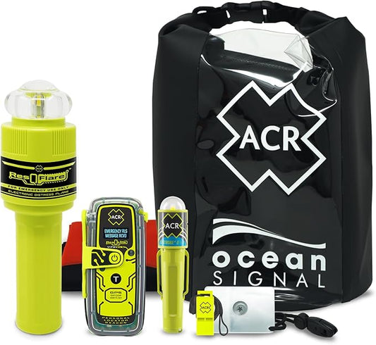 ResQLink View RLS GPS PLB & ResQFlare USCG Approved Electronic Distress Flare Premium Safety Kit - Ideal for Hiking, Hunting, Boating, Fishing - Alert Search & Rescue for Any Outdoor Emergency