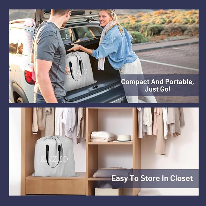 Air Mattress Full with Built-in Pump, Blow Up Mattress with Soft Flocked Top, Leakproof Inflatable Mattress, Foldable Waterproof Air Bed for Home, Guests, Camping, with Storage Bag