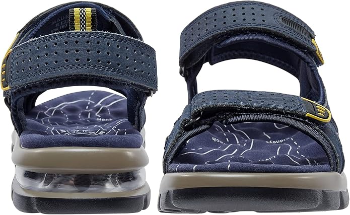 CAMEL CROWN Men's Leather Sandals for Hiking Walking Beach Treads Water Athletic Outdoor with Premium Air Cushion | Waterproof