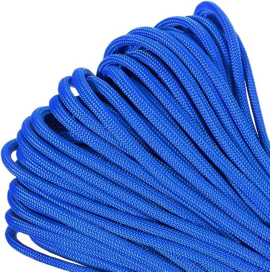 Paracord Planet Genuine Type III 550lb Paracord – Nylon Cord in Solid, Multi, and Reflective Colors – 25+ Colors and Length Options of 10', 25', 50', and 100'