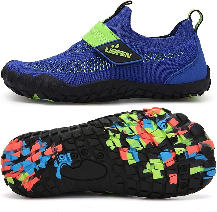 UBFEN Water Shoes for Kids Boys Girls Aqua Socks Barefoot Beach Sports Swim Pool Quick Dry Lightweight Toddler Little Big Kid