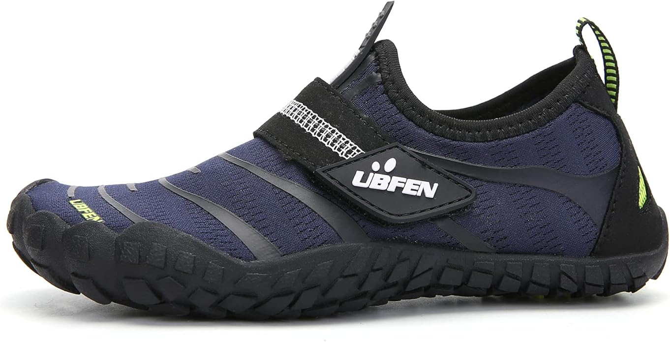 UBFEN Water Shoes for Kids Boys Girls Aqua Socks Barefoot Beach Sports Swim Pool Quick Dry Lightweight Toddler Little Big Kid