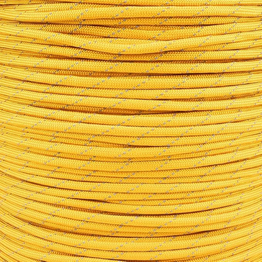 Paracord Planet Reflective 550lb Paracord – 7 Strand Type III Nylon Parachute Cord for Outdoor Visibility, Hiking, and Crafting – 30+ Colors and 4 Length Options