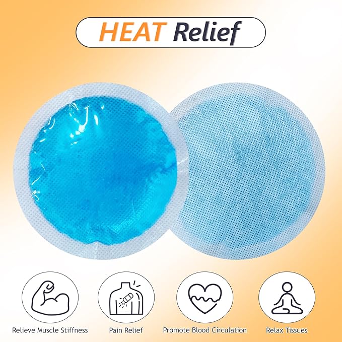 Hot & Cold Gel Packs for Pain Relief 8PCS Reusable Blue Cold Pack Ice Packs with Cloth Backing for Swelling, Bruises, Injuries, Surgery, Toothache (8 Pack)