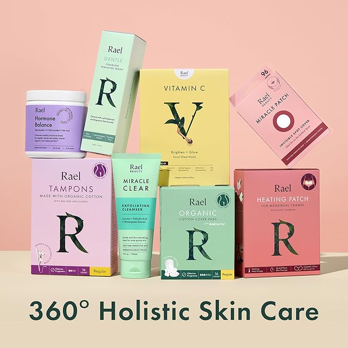 Rael Organic Cotton Wipes - Body Cloth, Individually Wrapped, All Skin Types, Vegan, Cruelty-Free, Unscented (10 Count, Pack of 2)