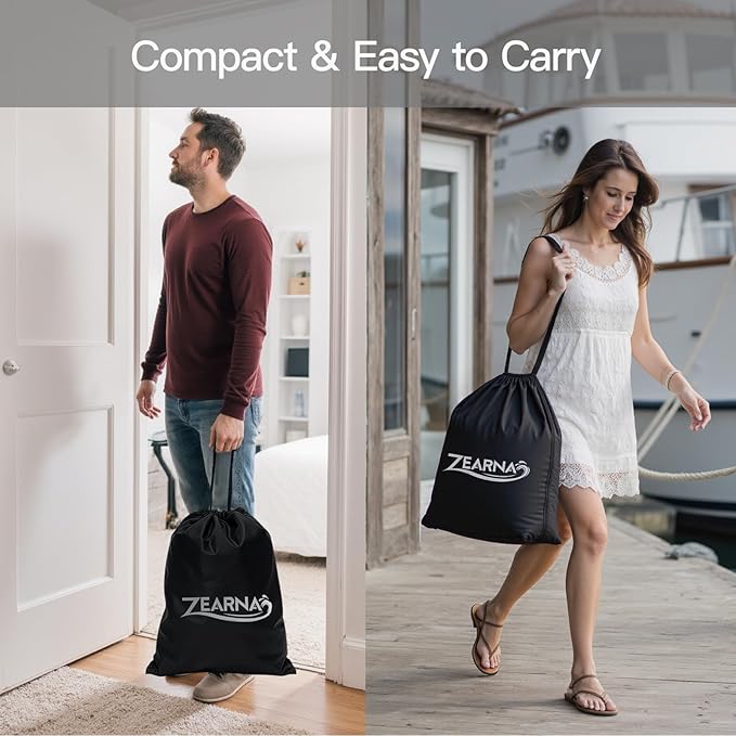 2025 Upgraded Queen Air Mattress with Built in Pump，16'' Comfort Blow up Mattress, Quiet Surface Portable Inflatable Mattress, Air Bed with Storage Bag for Guests, Home, Camping, 660 lbs Max