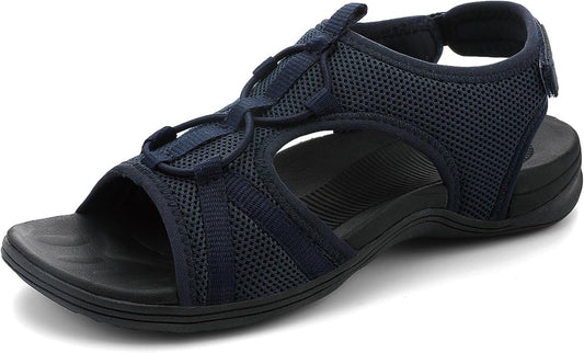 UBFEN Womens Hiking Sandals Comfortable Walking Sandals Summer Sport Breathable Arch Support