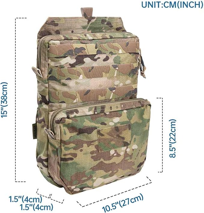 EXCELLENT ELITE SPANKER Tactical MOLLE Hydration Pack for 3L Hydration Water Bladder Molle Vest Accessory