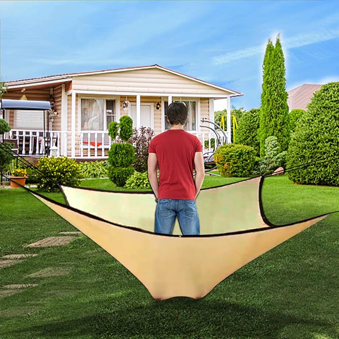 Sun Shade Cloth - Pergola Sunshade 90% Outdoor Shade Fabric with Grommets for Pergola Cover Patio Gazebo Deck Garden Porch Wheat(3X16FT)