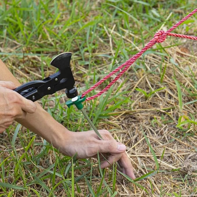 Tent Stakes, 10PCS Heavy Duty Tent Stakes Pegs, Outdoor Camping Windproof Professional Ground Stakes, Metal Tent Pegs for All Kinds of Ground, Specially Designed for Tent Canopies