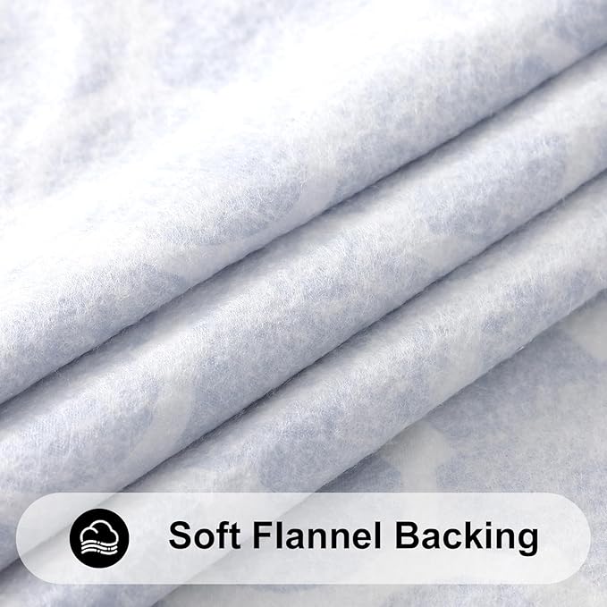 Smiry Rectangle Picnic Table Cover, Waterproof Elastic Fitted Camping Tablecloths for 4 Foot Tables, Wipeable Flannel Backed Vinyl Tablecloth Protector for Indoor, Outdoor (Navy, 30x48 Inches)