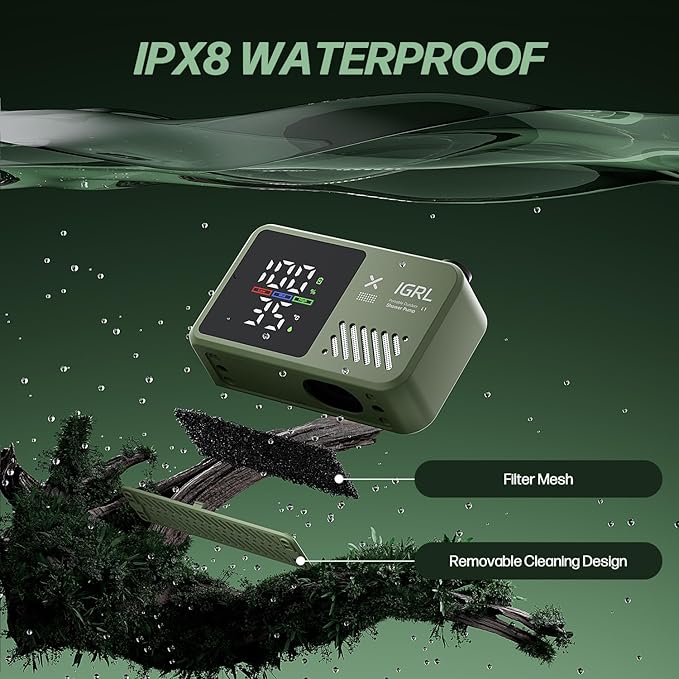 Portable Shower for Camping, Powerful 10L/Min Water Flow, Rechargeable Shower Pump with Bath Sponge, 4 Spray Modes, IPX8 Waterproof, 7800mAh Battery, Ideal for Hiking, Travel, Car Wash, Pet