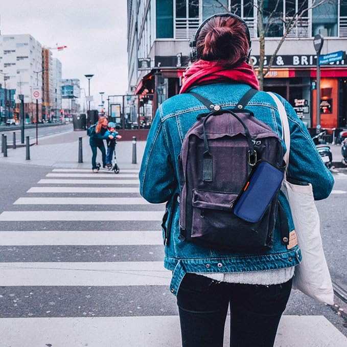 GLCON Portable Protection Hard EVA Case for External Battery, Cell Phone, GPS, Hard Drive, USB/Charging Cable, Small Carrying Bag Mesh Inner Pocket, Zipper Enclosure, Universal Travel Pouch Bag