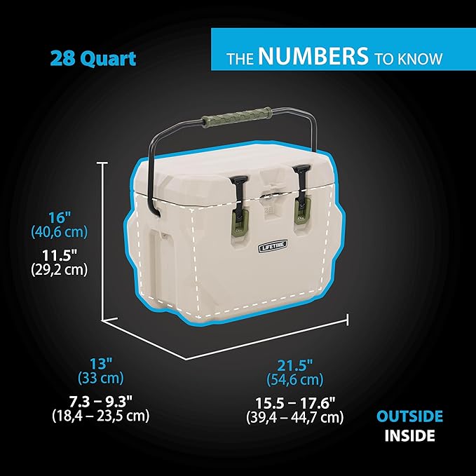 Lifetime Hard Cooler, High Performance Ice Chest