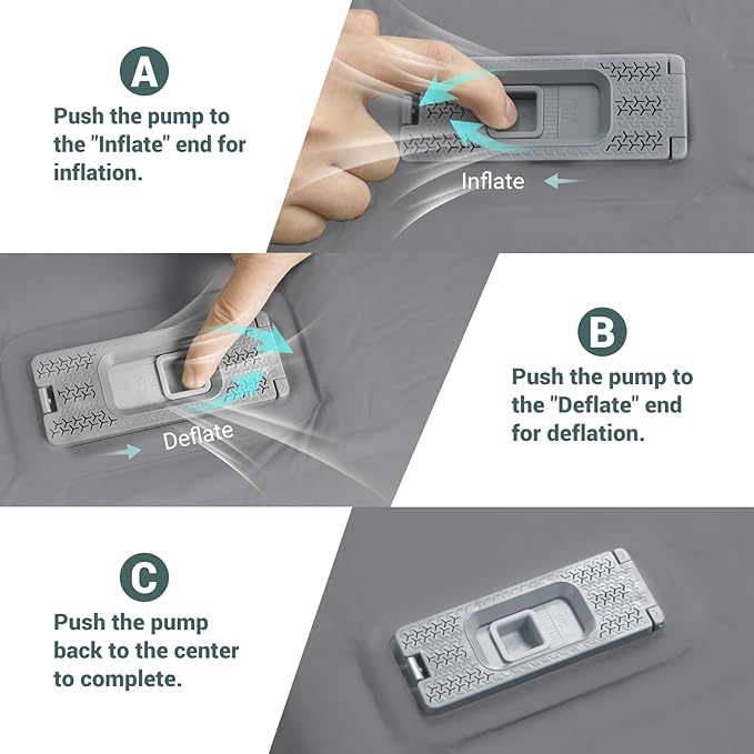 Elegear Self Inflating Sleeping Pad, Built-in Electric Pump 3.1" Ultra-Thick Memory Foam Camping Mattress Pad with Pillow Double Sleeping Pad for Camping R-Value 9.5 Foam Camp Pad for Car/Traveling