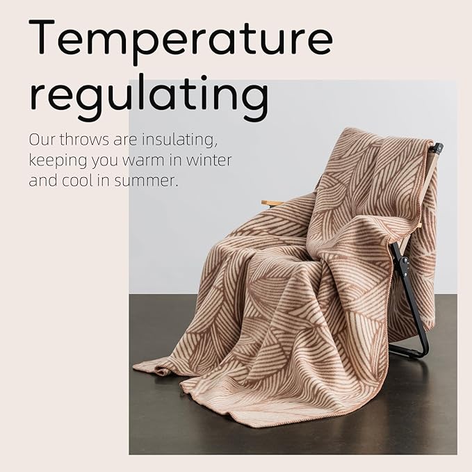 100% Wool Blanket, 48" x 62", Warm, Thick, Washable, Military Wool Blanket, Great for Camping, Outdoors, Sporting Events, Survival Kits