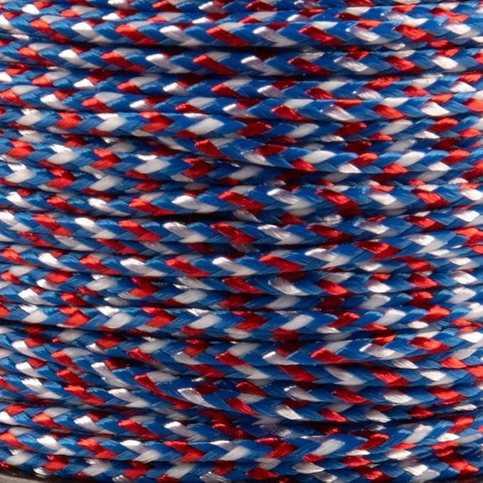 Paracord Planet Micro Paracord – Thin Braided Cord for Crafting, Fishing, and DIY Projects in 125 ft Spools – USA Camo