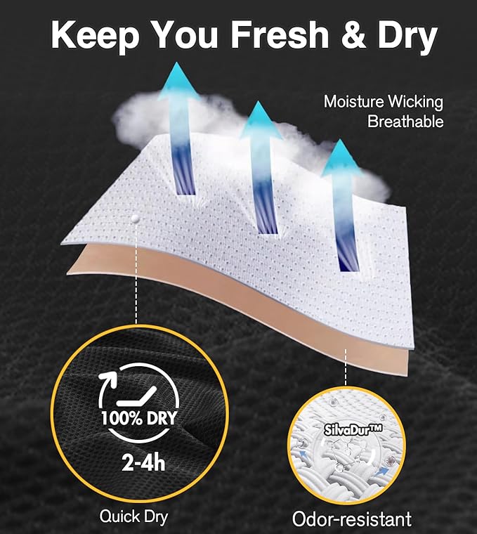 LAPASA Men's Quick Dry Travel Underwear, Terraversal Series Mesh Breathable Trunks/Boxer Briefs/Boxers (2 & 3 Packs)