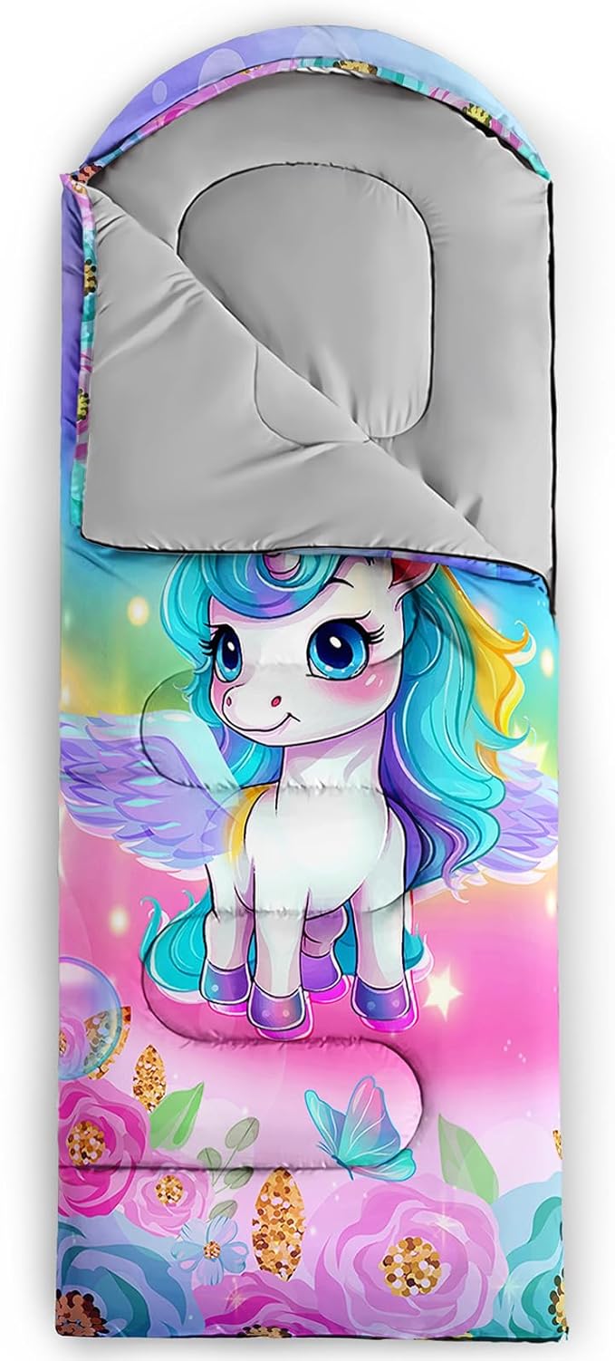 Camping Sleeping Bags Warm & Cool Weather Waterproof Backpacking Sleeping Bag All Seasons Camping, for Adult Kids Boy Girls Camping Gear Equipment, Traveling