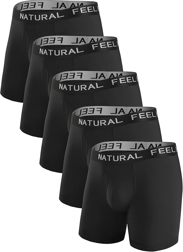 Natural Feelings Mens Underwear Coolzone Boxer Briefs for Men Pack Stretch Performance Quick Dry Sports Underwear