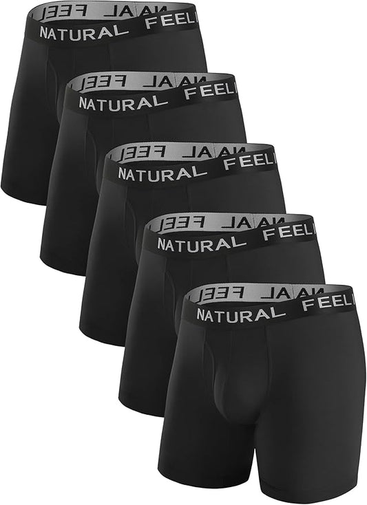 Natural Feelings Mens Underwear Coolzone Boxer Briefs for Men Pack Stretch Performance Quick Dry Sports Underwear