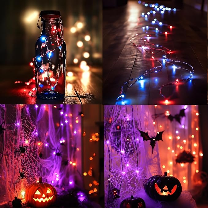 TW Shine Color Changing Fairy Lights, 100 LED 32.8 FT USB RGB Copper Wire Christmas String Lights with Remote & Timer for Indoor Outdoor Xmas Tree Party Wedding Christmas Decorations