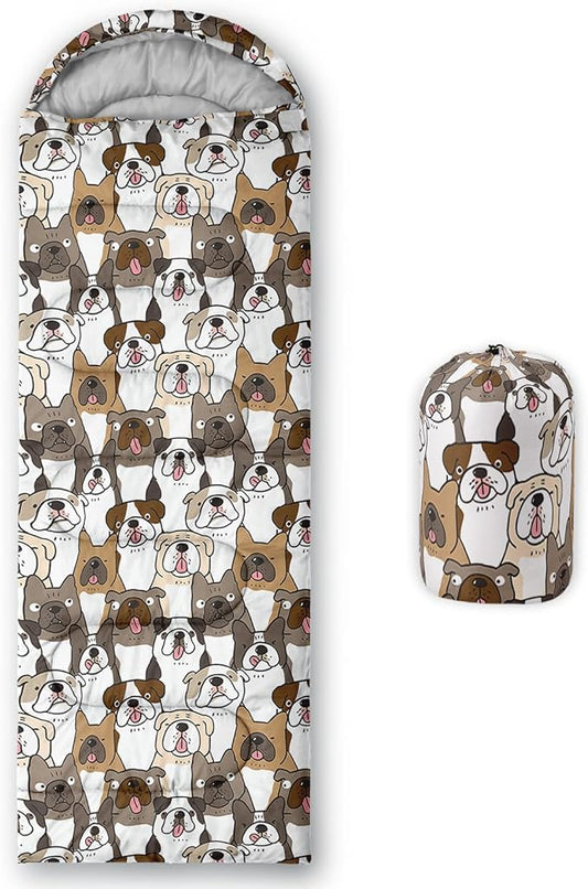 QOOMO Camping Sleeping Bags,3 Season Warm & Cool Weather,Lightweight,Waterproof Sleeping Bags for Adults & Kids,Traveling,and Outdoors,Camping Gear Equipment