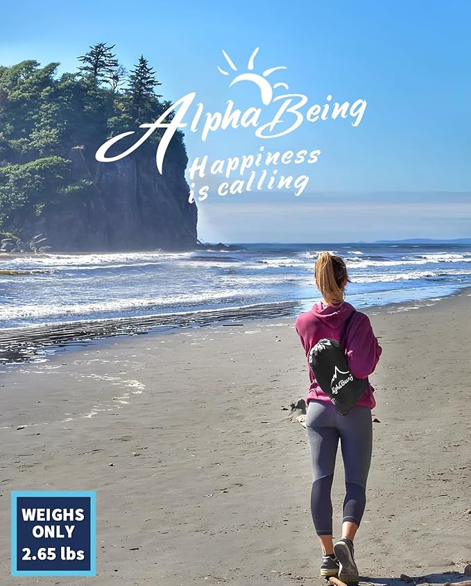 AlphaBeing Inflatable Lounger Beach Chair Accessories, Air Sofa Hammock Inflatable Couch for Camping Backyard Lakeside with Compression Sacks, Ideal Outdoor Gifts for Adults