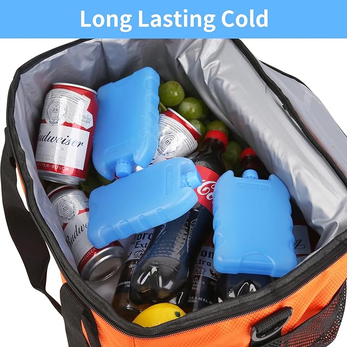 4/8 Pack Ice Packs for Lunch Boxes & Coolers, Slim Reusable Lunchbox Cooler for Women, Quick Freeze Space Saving Freezer Icepack, Long-Lasting Picnic Accessories Small Cold Pack, Travel Essentials