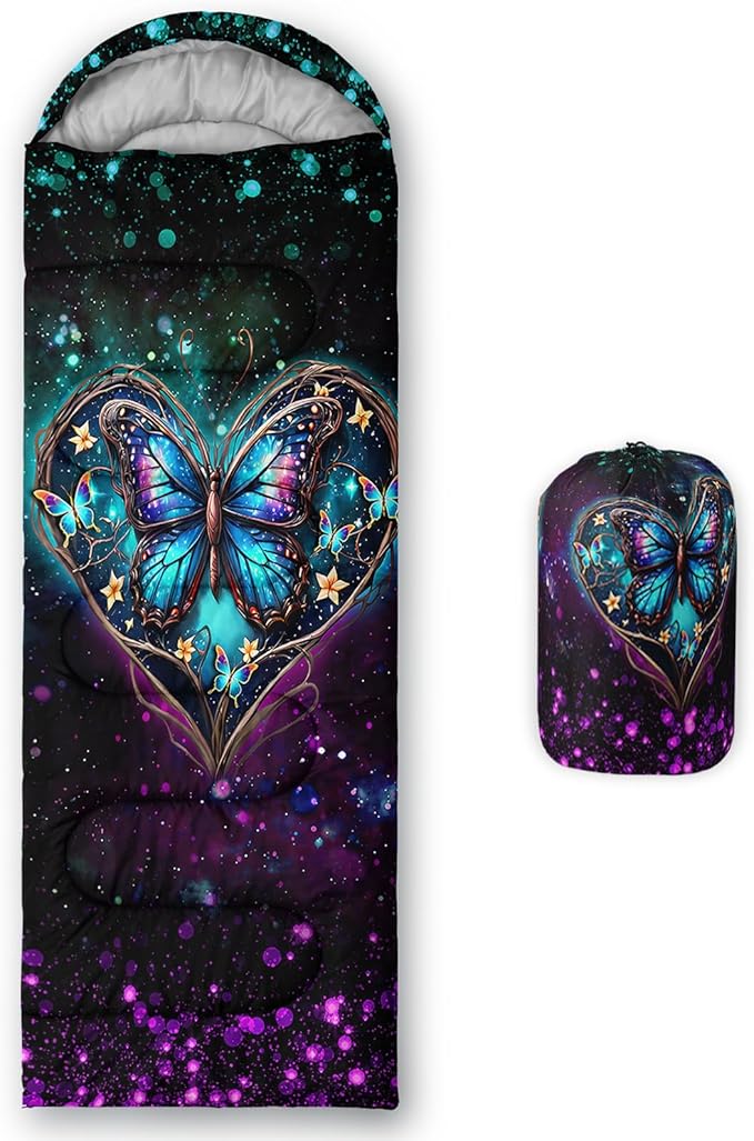 Sea Turtle Sleeping Bag for Kids Boys Girls,Ocean Themed Camping Gear,Waterproof Compact Sleeping Bag for Camping Backpacking Outdoor Hiking.