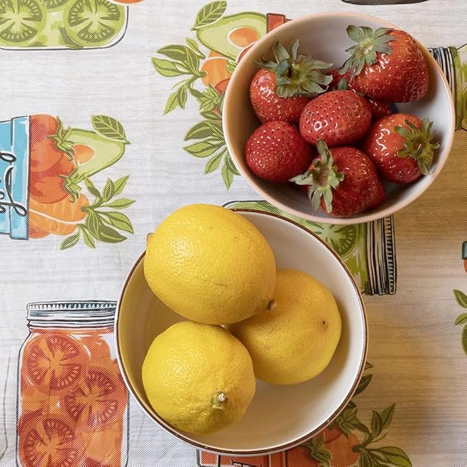 LAMINET Elastic Fitted Table Cover - Garden to Table - Small Round - Fits Tables up to 44" Diameter