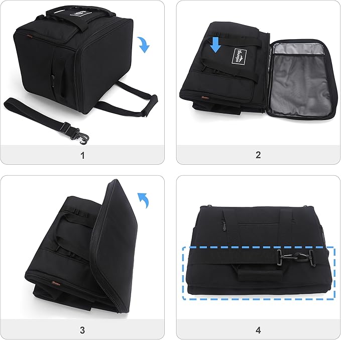 18L Small Insulated Cooler Bag Soft Sided Portable Collapsible ice Cooler for Beach, Camping, 24-Can, Leakproof