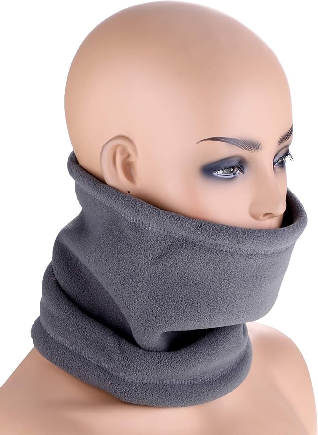 Tatuo Winter Neck Warmer Gaiter for Men Women Ski Fleece Winter Scarf Windproof Face Mask for Skiing Hiking Cycling