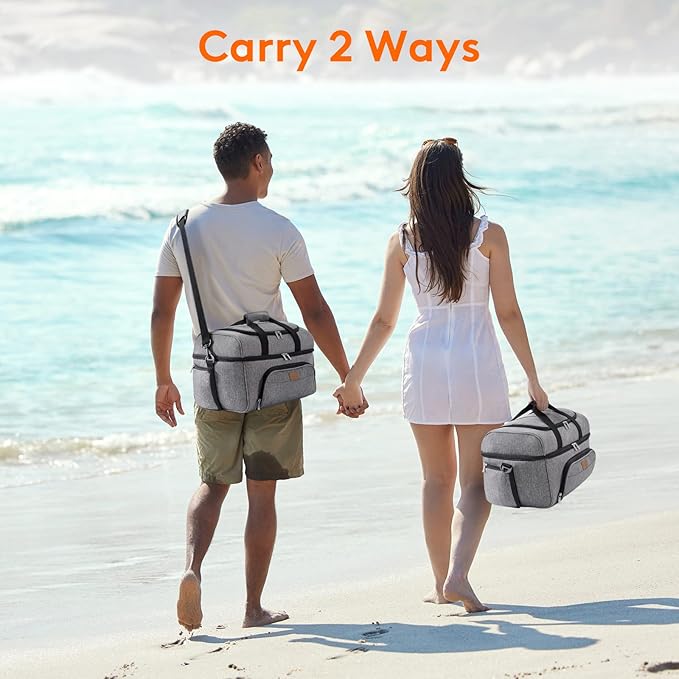 Lifewit Large Cooler Bag Insulated Lunch Bag Lightweight Portable Cool Bag Double Layer for Picnic, Beach, Work, Trip